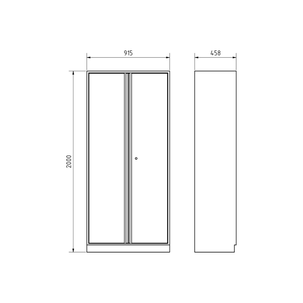 Armoire Haute à 2 portes