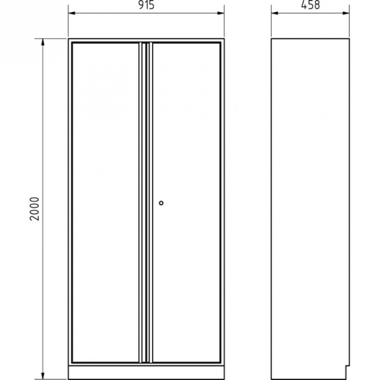 Armoire Haute à 2 portes