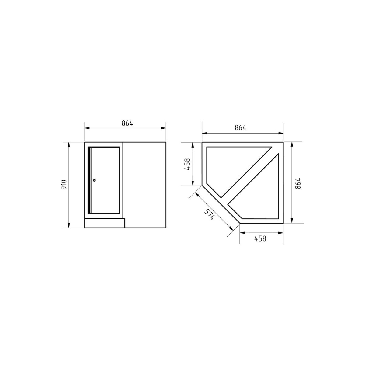 Meuble d'angle bas