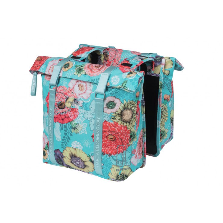 Basil Bloom Field sacoche double, 28-35L, sky blue