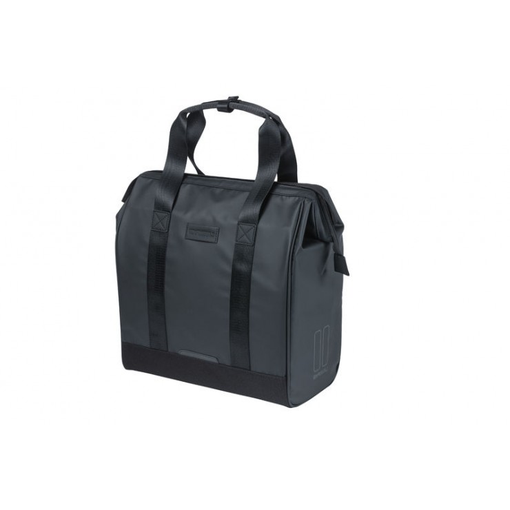 Basil Grand Tarpaulin shopper de vélo, 23L, noir