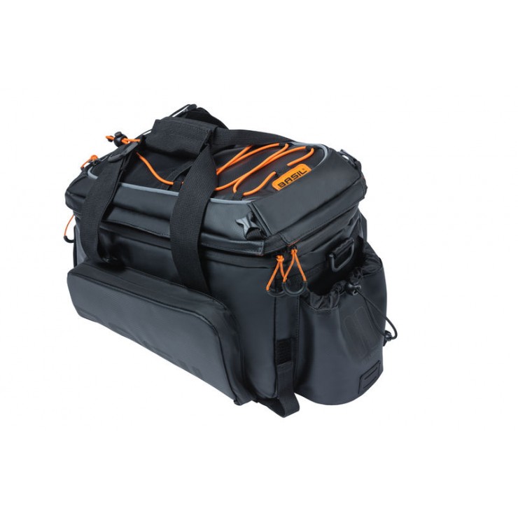 Basil Miles Tarpaulin trunkbag XL Pro, 9-36L, black orange