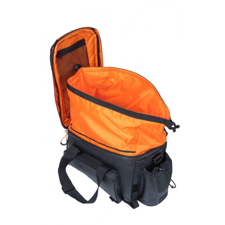 Basil Miles Tarpaulin trunkbag XL Pro, 9-36L, black orange