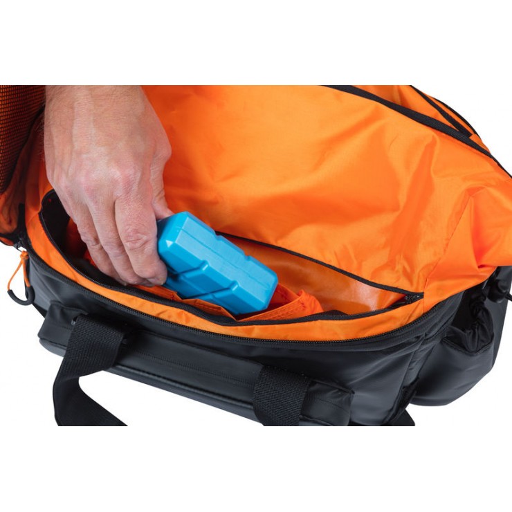 Basil Miles Tarpaulin trunkbag XL Pro, 9-36L, black orange