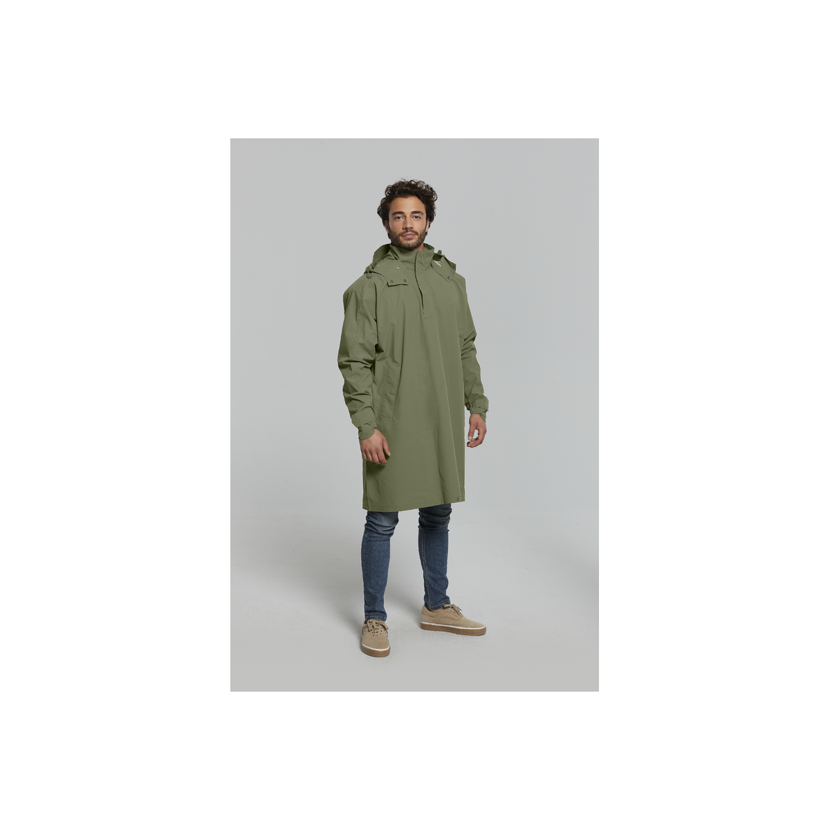 Basil Mosse poncho de pluie unisex, Vert Olive M/L