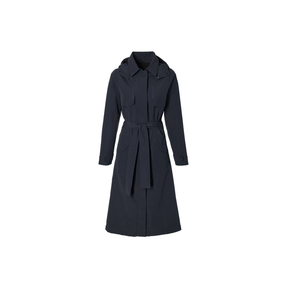 Basil Mosse veste de pluie femmes trench-coat, Bleu nuit XXL