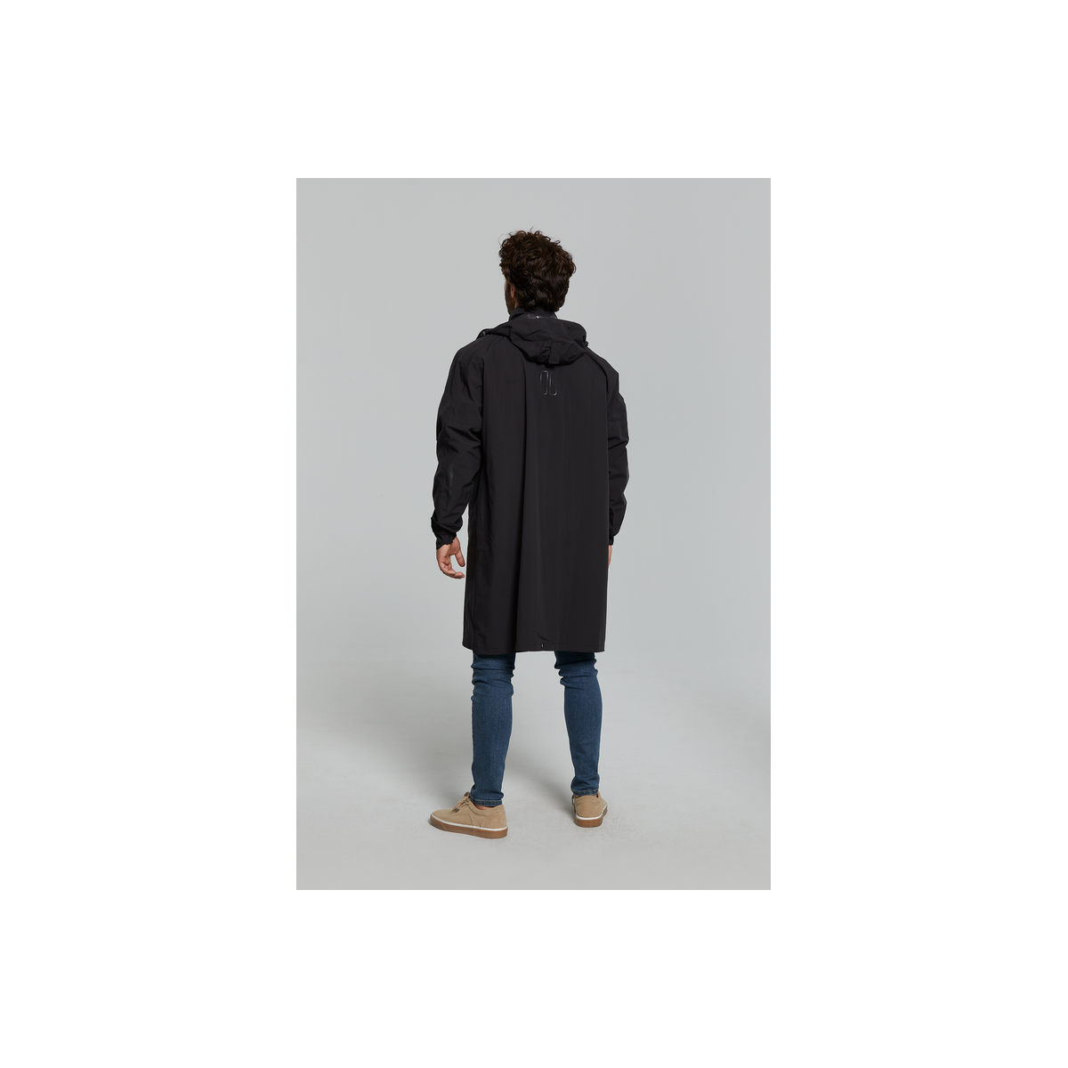 Basil Mosse poncho de pluie unisex, Jet Noir M/L