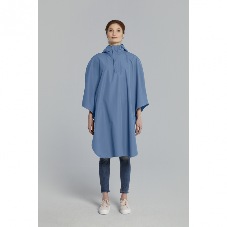 Basil Hoga poncho de pluie unisex Bleu taille unique