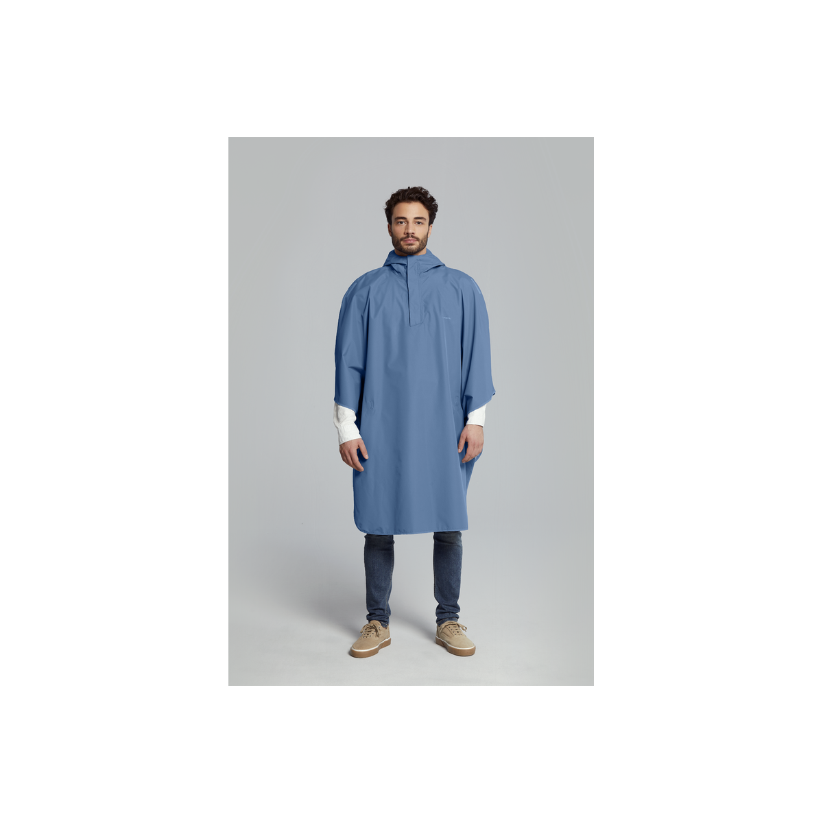 Basil Hoga poncho de pluie unisex Bleu taille unique