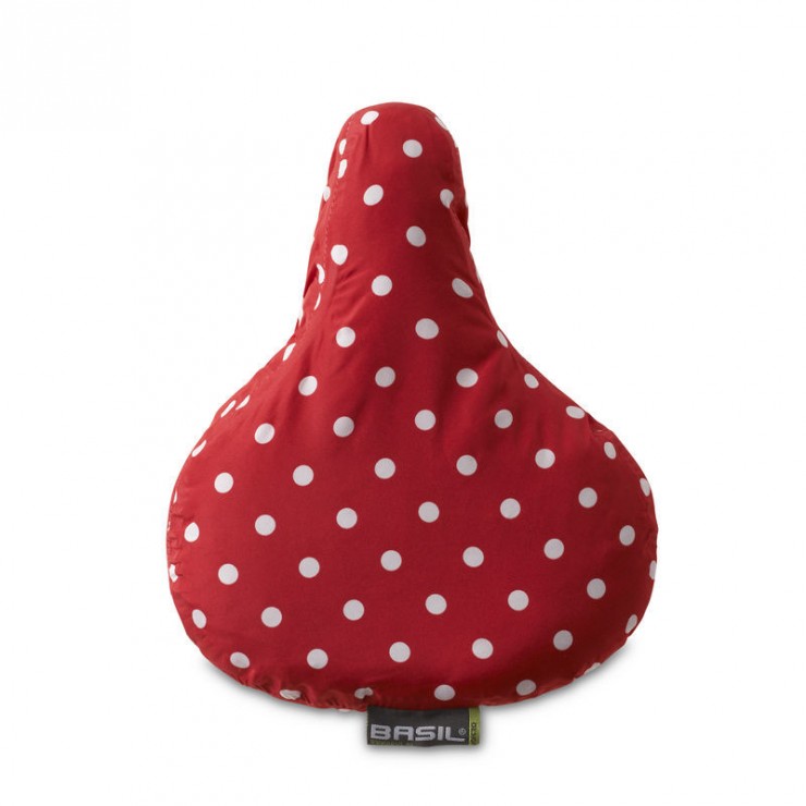 Couvre selle imperméable rouge à poids blanc ROSA-SADDLE COVER.