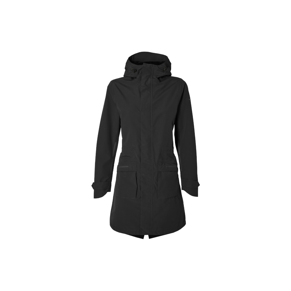 Basil Mosse veste de pluie Parka femmes, Noir S