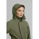 Basil Mosse veste de pluie Parka femmes, Vert olive L