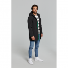 Basil Mosse veste de pluie Parka hommes, Noir S