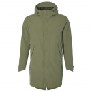 Basil Mosse veste de pluie Parka hommes, Vert olive S