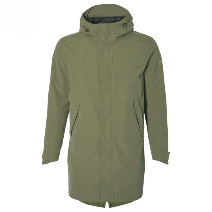 Basil Mosse veste de pluie Parka hommes, Vert olive S