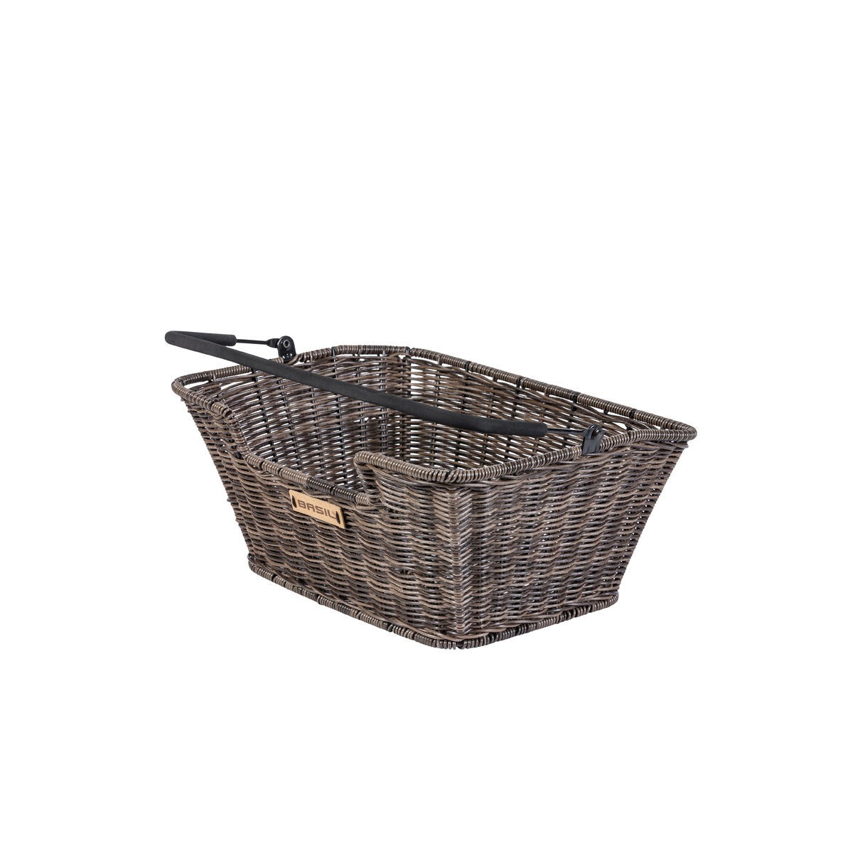 CAPRI-RATTAN LOOK FLEX, panier arrière avec anse, marron