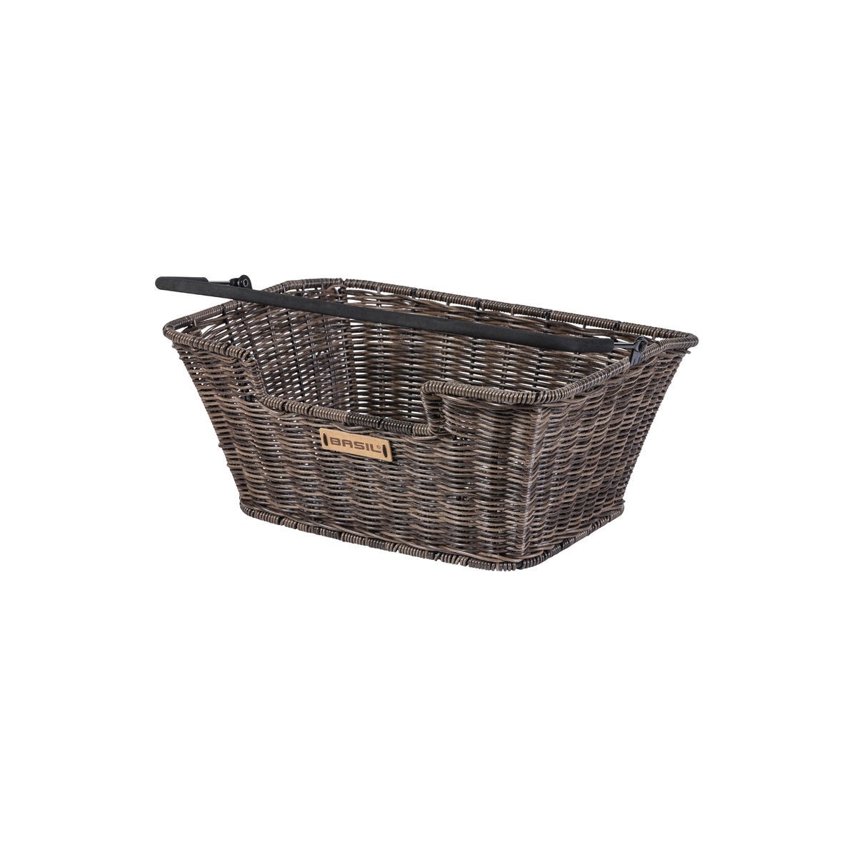 CAPRI-RATTAN LOOK FLEX, panier arrière avec anse, marron