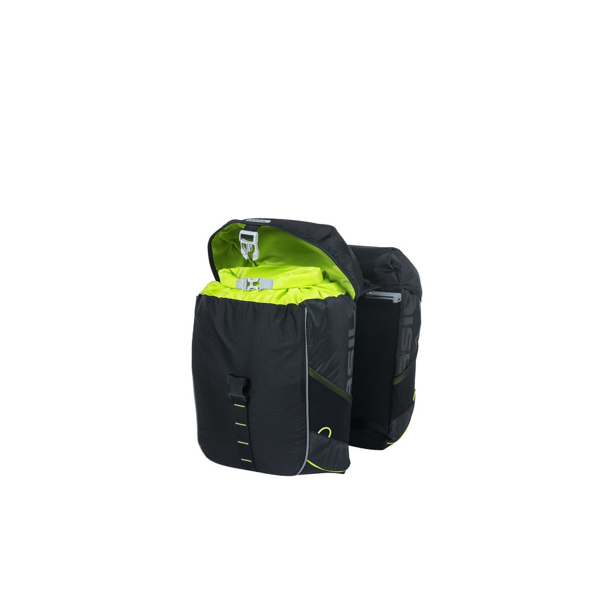 Sacoche double MILE MIK, 34L, noir jaune