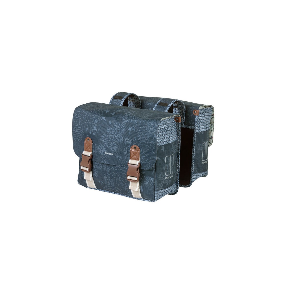 Sacoche AR double Basil BOHEME-DOUBLE BAG 35L Bleu