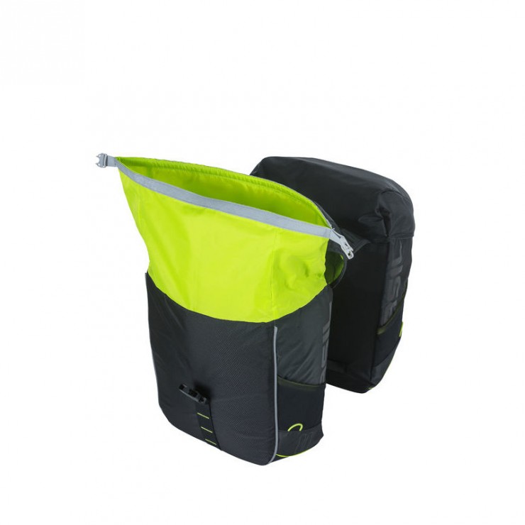 Sacoche double MILES, 34L, noir jaune