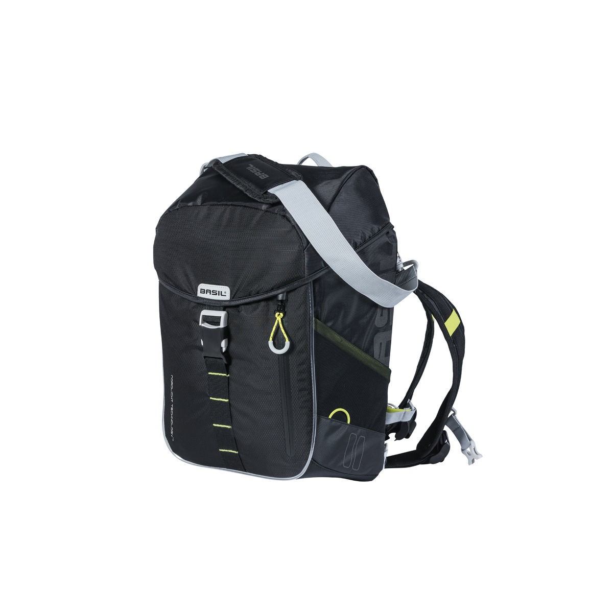 BASIL MILES DAYPACK NORDLICHT,sac à dos vélo,17L,black lime