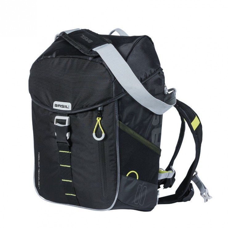 BASIL MILES DAYPACK NORDLICHT,sac à dos vélo,17L,black lime