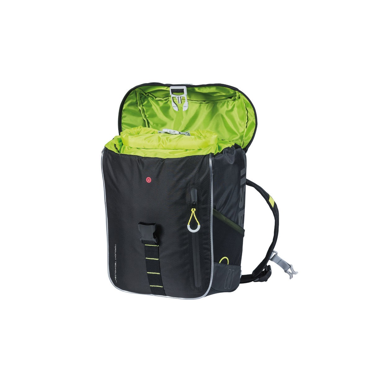 BASIL MILES DAYPACK NORDLICHT,sac à dos vélo,17L,black lime