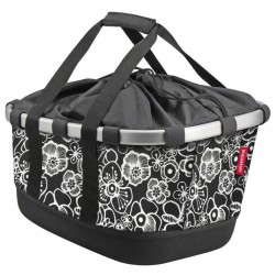 Bikebasket GT pour Racktime Fleurs noires