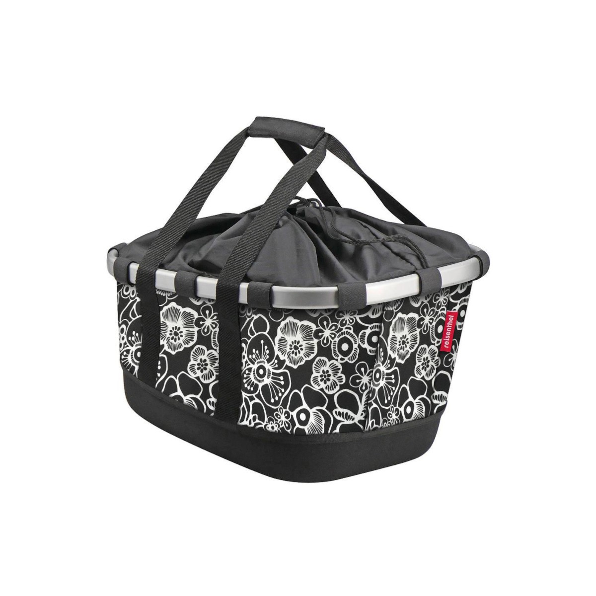 Bikebasket GT pour Racktime Fleurs noires