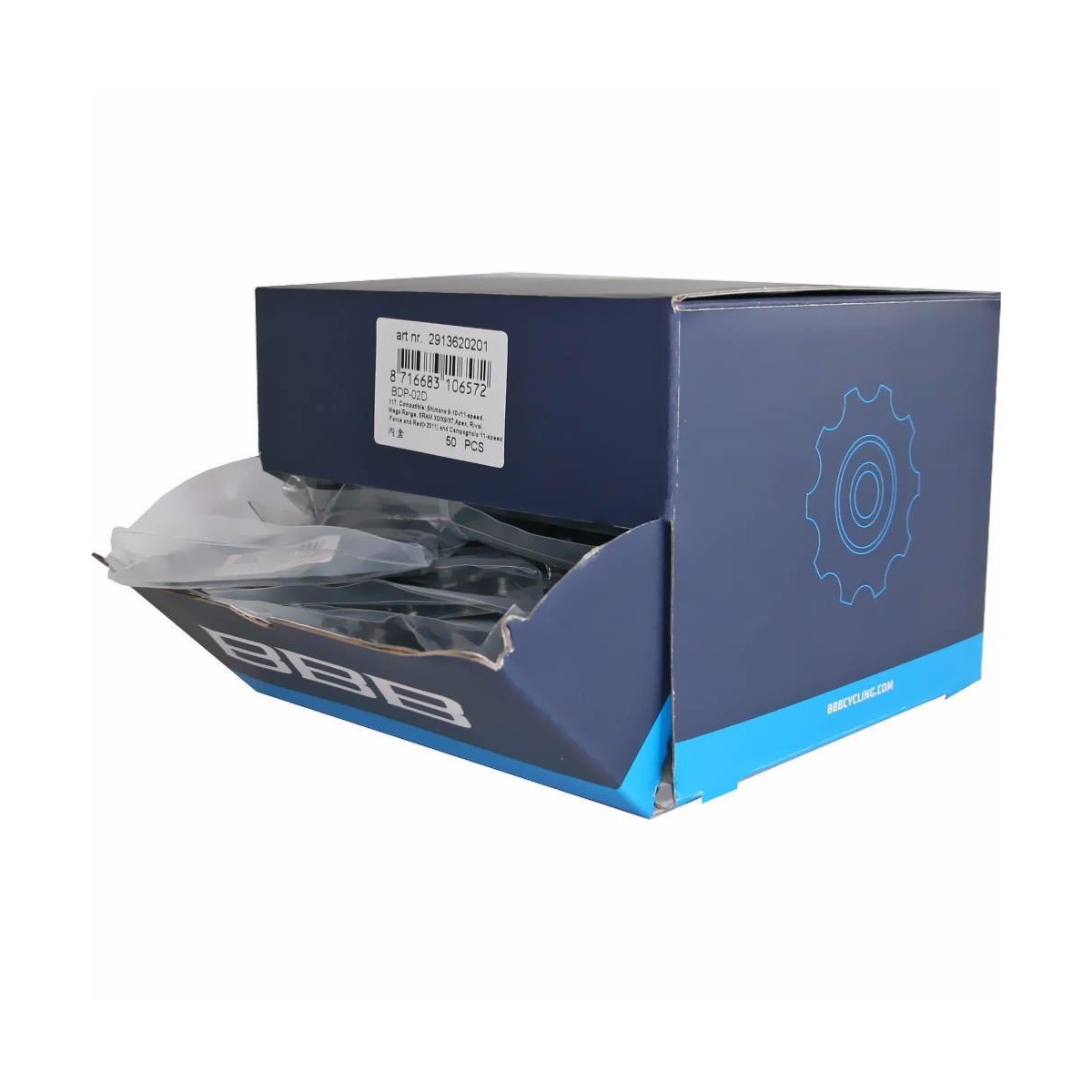Boite de 50 paires de galets 11 dents Boite de 50 paires de galets 11 dents