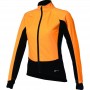 Chaqueta de invierno cortaviento para mujer "AlpineShield" - Color : Negro/Naranja