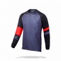 Maillot MTB ML "Switchback" - Cor : Cinzento/preto/vermelho